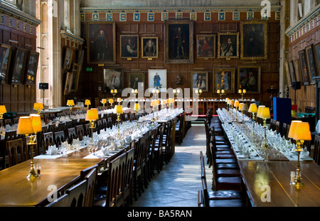 Oxford, England, Vereinigtes Königreich. Christ Church College-Speisesaal Stockfoto