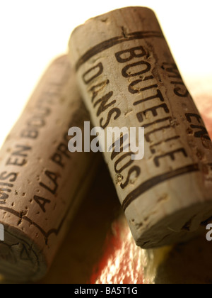 Französischer Wein Korken Stockfoto