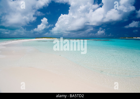 Schönen einsamen Strand Espenqui Los Roques Venezuela in Südamerika Stockfoto