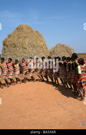 Frauen von der Indianerstamm Gadaba traditioneller Tanz Stockfoto