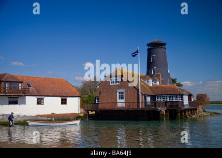 Alte Mühle in Langstone Harbour Stockfoto