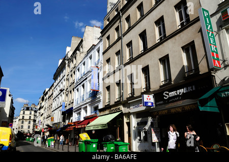 Paris Frankreich, Street Scene Immobilien Wohnhäuser Fassaden Immobilienmarkt Stockfoto