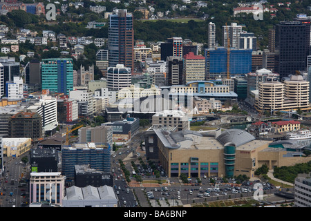 Wellington vom Mount Victoria Nordinsel Neuseeland Stockfoto