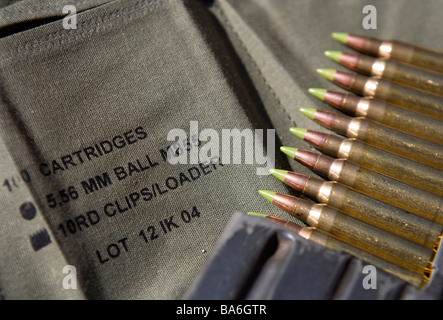 12. April 2009 Frederick Maryland kleine Kaliber Gewehrmunition ein Munition Mangel hat die USA getroffen. Stockfoto