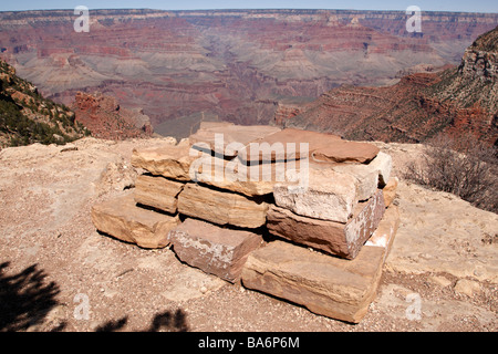 Steinaltar in der Nähe von bright Angel Lodge south rim Grand Canyon National Park, Arizona usa Stockfoto