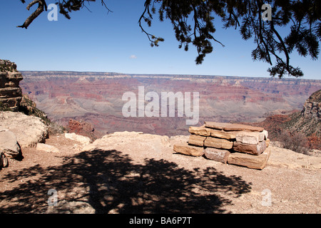 Steinaltar in der Nähe von bright Angel Lodge south rim Grand Canyon National Park, Arizona usa Stockfoto