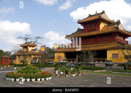 Mieu Tempel in der kaiserlichen Zitadelle von Hue, Vietnam Stockfoto