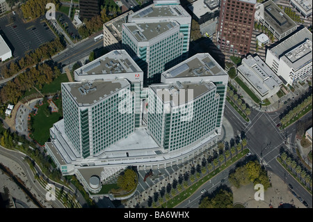 Luftaufnahme über Adobe Systems San Jose Kalifornien Unternehmenszentrale Silicon Valley Stockfoto