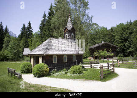 Österreich Salzburg Großgmain Open-Air-Museum Brunnbauernkapelle Sommern Salzburger Land Salzburger Open-Air-Museum museum Stockfoto