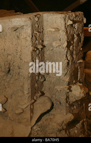 Schichten Marker Meadowcroft Rock Shelter Stockfoto