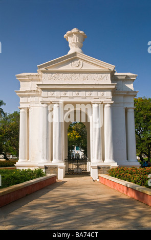 Park-Denkmal Pondicherry Tamil Nadu Indien Stockfoto