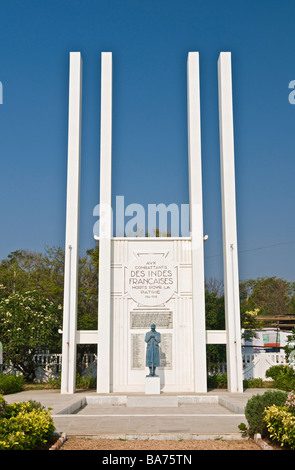 Französisch War Memorial Beach Road Goubert Avenue Pondicherry Tamil Nadu, Indien Stockfoto