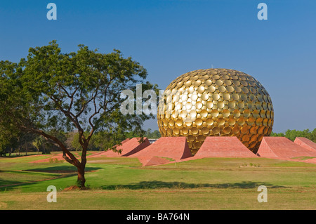 Matri Mandir Meditation Center Auroville Pondicherry Tamil Nadu Indien Stockfoto