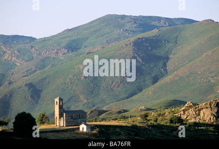Frankreich, Haute Corse Nebbio Region, San Michele de Murato Kirche Stockfoto