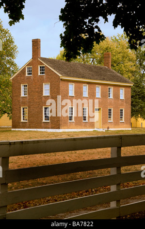 Shaker Village von Pleasant Hill in Shaker Hill, Kentucky Stockfoto