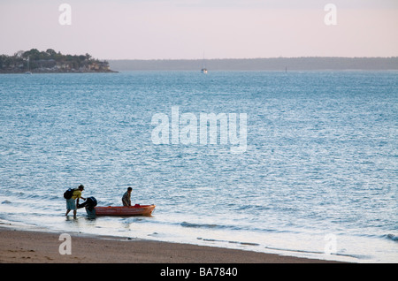 Vestey ist Strand in Fannie Bay. Darwin, Northern Territory, Australien Stockfoto