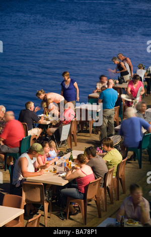 Waterfront Restaurant Stoke Hill Wharf.  Wharf Precint, Darwin, Northern Territory, Australien Stockfoto