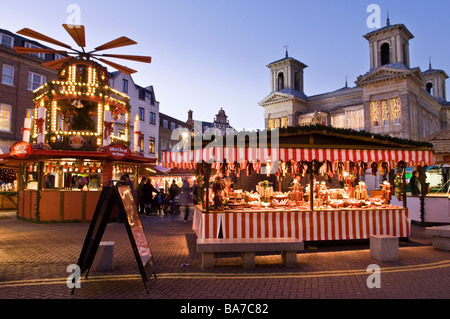 Deutschen Weihnachtsmarkt in Kingston upon Thames Surrey England UK Stockfoto