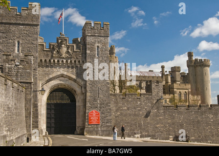 Arundel Castle Gateway in Arundel Sussex Stockfoto