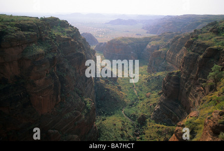 Luftaufnahme von Piccaninny Gorge in den Bungle Bungle Range, Purnululu National Park, Western Australia, Australien Stockfoto