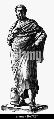 Sophokles, 496 - 406 v. Chr., griechische Dichterin, Schauspieler, Staatsmann, volle Länge, Stockfoto