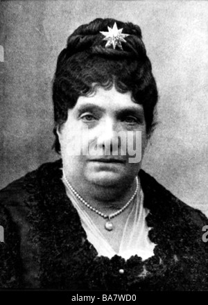 Isella II., 10.10.1830 - 9.4. 1904/05, Königin von Spanien 29.9.181 - 30.9.1868, Porträt, als alte Frau, Ende des 19. Jahrhunderts, Stockfoto