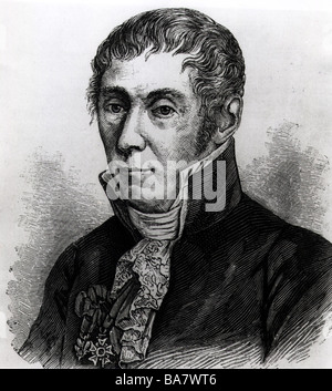 Volta, Alessandro, Graf, 18.2.1745 - 5.3.1827, italienischer Physiker, Portrait, Holzstich, 19. Jahrhundert Stockfoto