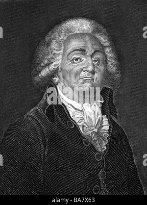 Mirabeau, Honoré Gabriel zählen, 9.3.1749 - 2.4.1791, französischer Politiker, Porträt, Stahlstich von Carl Meyer nach Zeichnung von Guerin, Jahrhundert, Artist's Urheberrecht nicht gelöscht werden Stockfoto