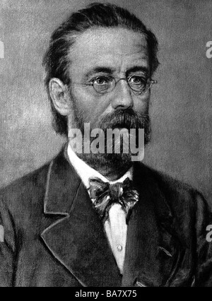 Smetana, Bedrich, 2.3.188 - 12.5.1884, tschechischer Komponist, Pianist, Porträt, ca. 1860, Stockfoto
