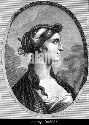 Livia Drusilla (Iulia Augusta) 30.1.58 BC - 29 AD, Porträt, Kupferstich, 18. Jahrhundert, Artist's Urheberrecht nicht gelöscht werden Stockfoto