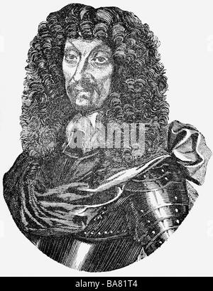 Karl IV., 5.4.1604 - 8.9.1675, Herzog von Lothringen 1624 - 1634 und 1659 - 1675, Porträt, Kupferstich, 17. Jahrhundert, Artist's Urheberrecht nicht gelöscht werden Stockfoto