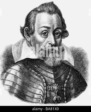 Maximilian I., 17.4.1573 - 27.9.1651, Herzog von Bayern 15.10.1597 - 27.9.1651, Kurfürst 25.2.1623 - 27.9.1651, Porträt, Holzgravur, 19. Jahrhundert, Stockfoto