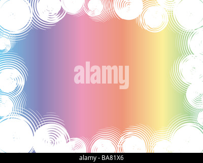 abstrakte Regenbogen Kreis Hintergrund Vektor Stockfoto
