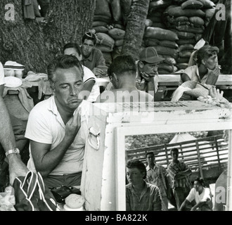 SOUTH PACIFIC 1958 Magna Film musikalische mit Rossano Brazzi Vorbereitung für eine Szene Stockfoto