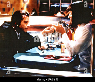 PULP FICTION 1994 Buena Vista Film mit John Travolta und Uma Thurman Stockfoto