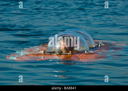 Private deutsche u-Boot Nemo 100 auf Oberfläche Stockfoto