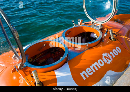 Private deutsche u-Boot Nemo 100 auf Oberfläche Stockfoto