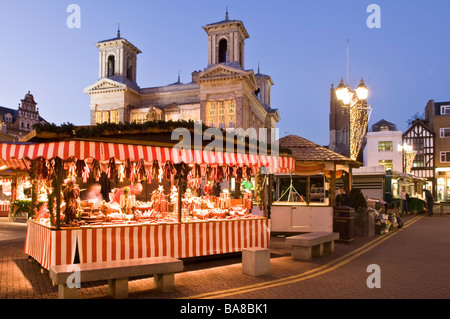 Deutschen Weihnachtsmarkt in Kingston upon Thames Surrey England UK Stockfoto