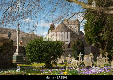 St. Thomas von Canterbury Kirche Goring auf Themse Oxfordshire Uk Stockfoto