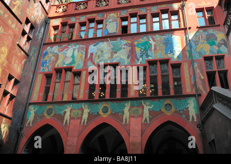 Basler Rathaus Rathaus Interieur der arcade Stockfoto