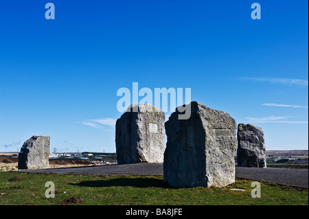 Die Aneurin Bevan Steine in der Nähe von Tredegar in Wales. Foto von Gordon Scammell Stockfoto