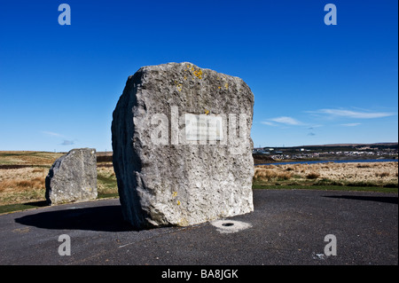 Die Aneurin Bevan Steine in der Nähe von Tredegar in Wales. Foto von Gordon Scammell Stockfoto