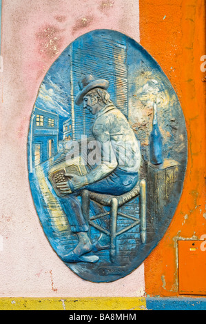 Straße Kunstwerk in Buenos Aires. Stockfoto