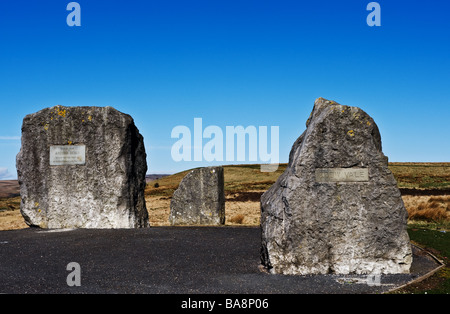 Die Aneurin Bevan Steine in der Nähe von Tredegar in Wales. Foto von Gordon Scammell Stockfoto