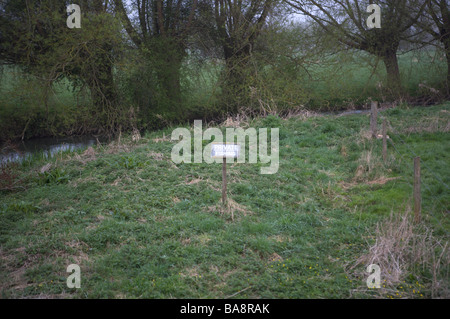 Private Angeln Zeichen in einem Feld Stockfoto