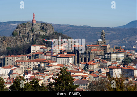 Le Puy-En-Velay (43): Gesamtansicht Stockfoto
