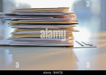 Stapel von mail Stockfoto