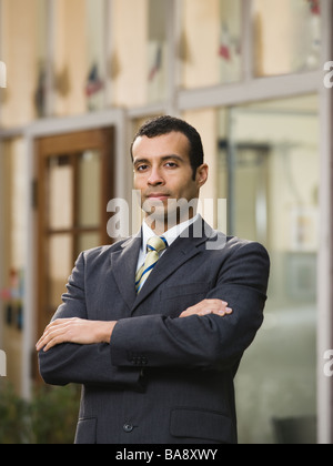 Porträt von zuversichtlich Geschäftsmann Stockfoto