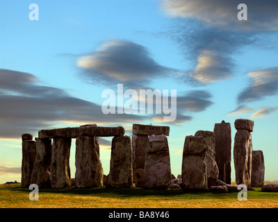 Stonehenge auf Salisbury Plain in Wiltshire im Südwesten Englands. Stockfoto