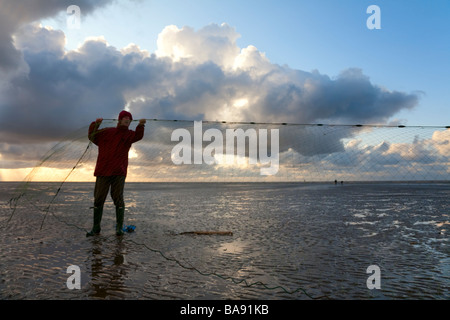 Strand-Fischer Stockfoto